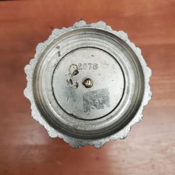 Vintage Compote Silver And Glass Cherub Angel Candy Pedestal Stand Dish - Picture 6 of 8